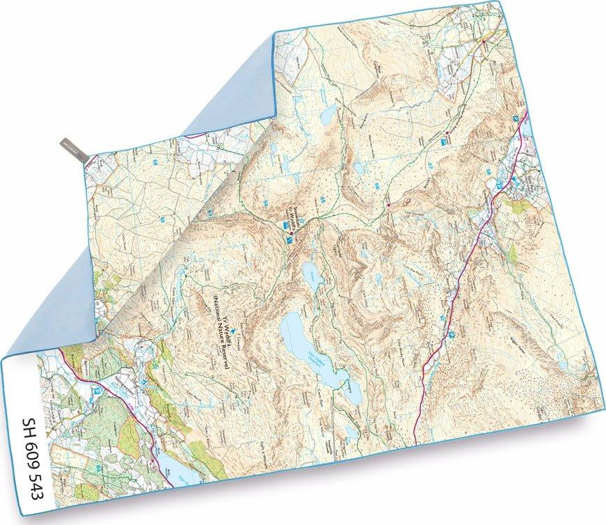 Snowdon Map Trek Towel