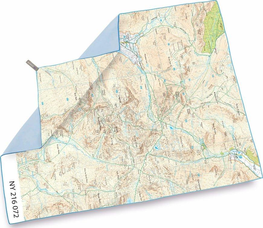 Scafell Pike Map Trek Towel