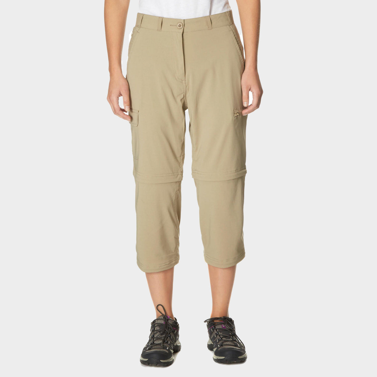 Women's Stretch Double Zip Off Trousers - Regular