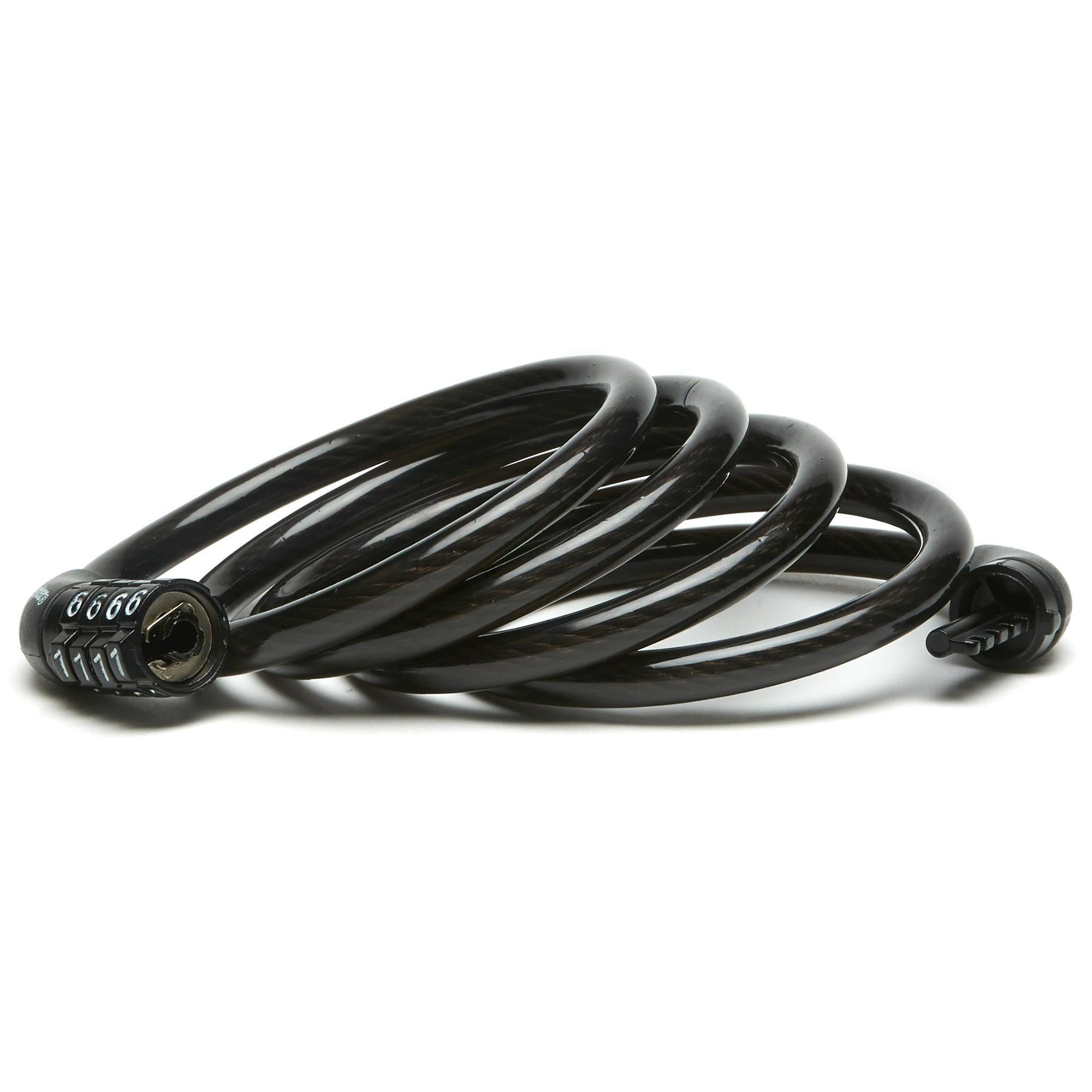 Self Coiling Cable Combination Lock