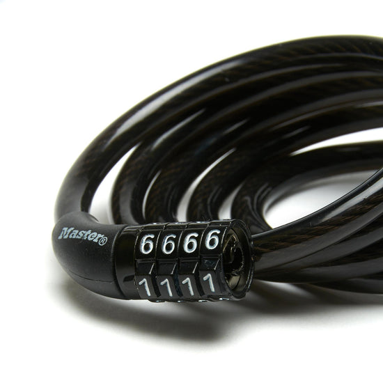 Self Coiling Cable Combination Lock