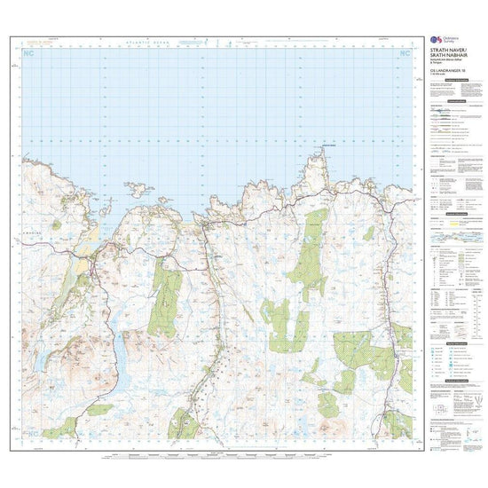 Landranger 10 Strathnaver, Bettyhill & Tongue Map With Digital Version