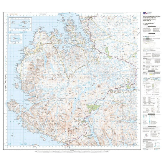 Landranger 13 West Lewis & North Harris Map With Digital Version
