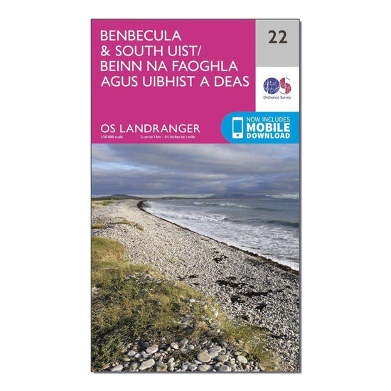 Landranger 22 Benbecula & South Uist Map With Digital Version