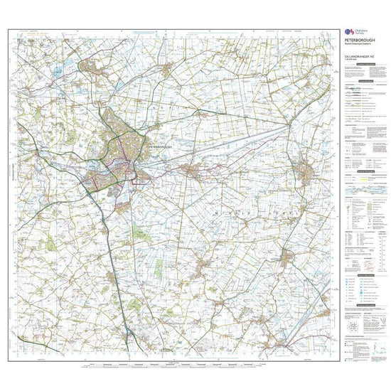 Landranger 142 Peterborough, Market Deeping & Chatteris Map With Digital Version