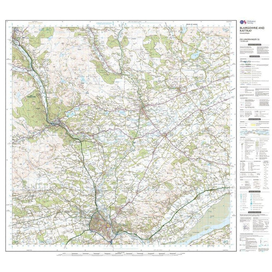 Landranger 53 Blairgowrie & Forest of Alyth Map With Digital Version