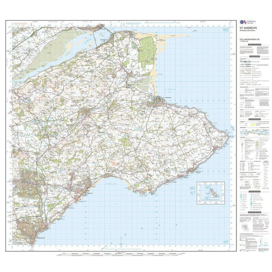 Landranger 59 St Andrews, Kirkcaldy & Glenrothes Map With Digital Version