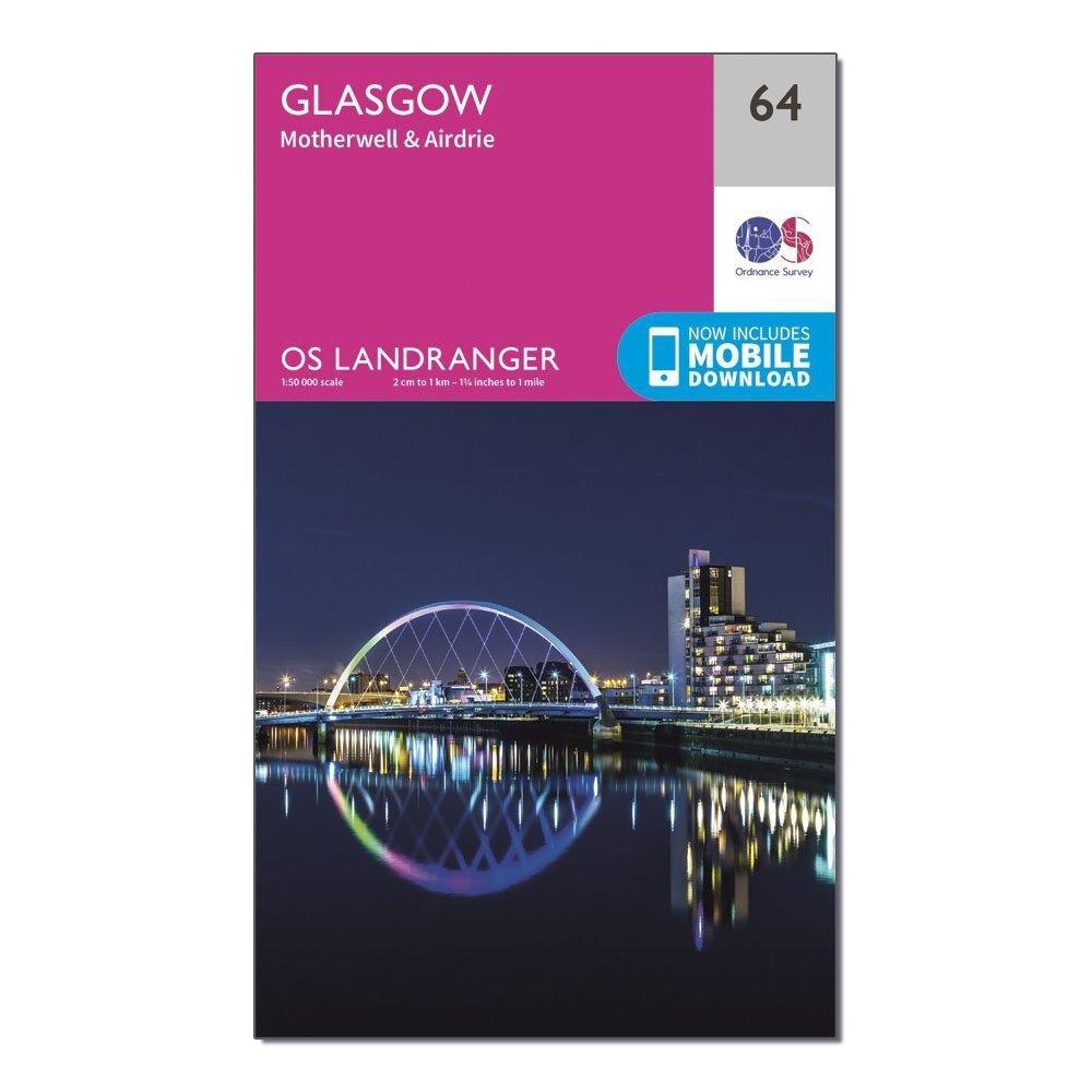Landranger 64 Glasgow, Motherwell & Airdrie Map With Digital Version