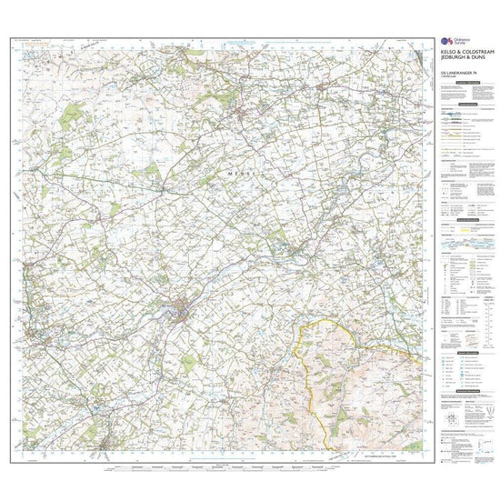 Landranger 74 Kelso Coldstream Jedburgh Duns Map With Digital Version