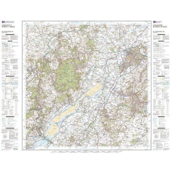 Landranger 162 Gloucester & Forest of Dean Map With Digital Version