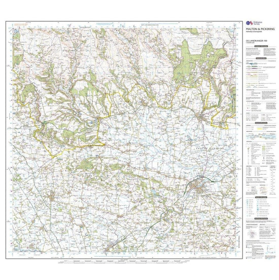 Landranger 100 Malton & Pickering, Helmsley & Easingwold Map With Digital Version