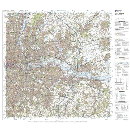 Landranger 177 East London, Billericay & Gravesend Map With Digital Version
