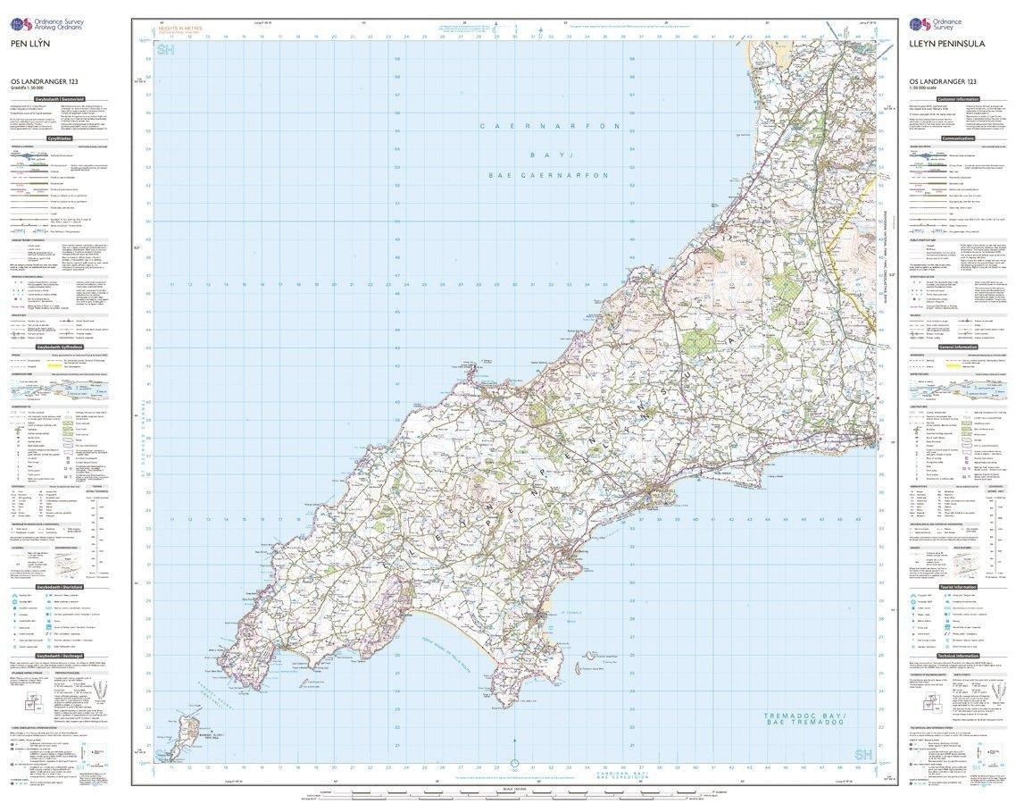 Landranger 123 Lleyn Peninsula Map With Digital Version