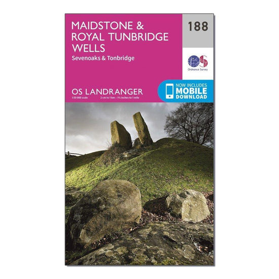 OS Landranger 188 Maidstone & Royal Tunbridge Wells Map