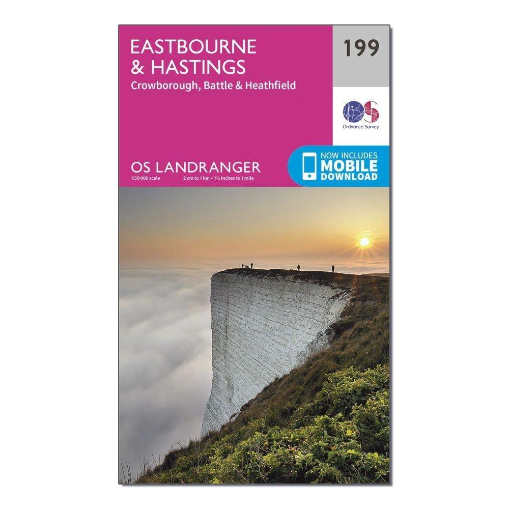 Landranger 199 Eastbourne Hastings Battle Heathfield Map With Digital Version