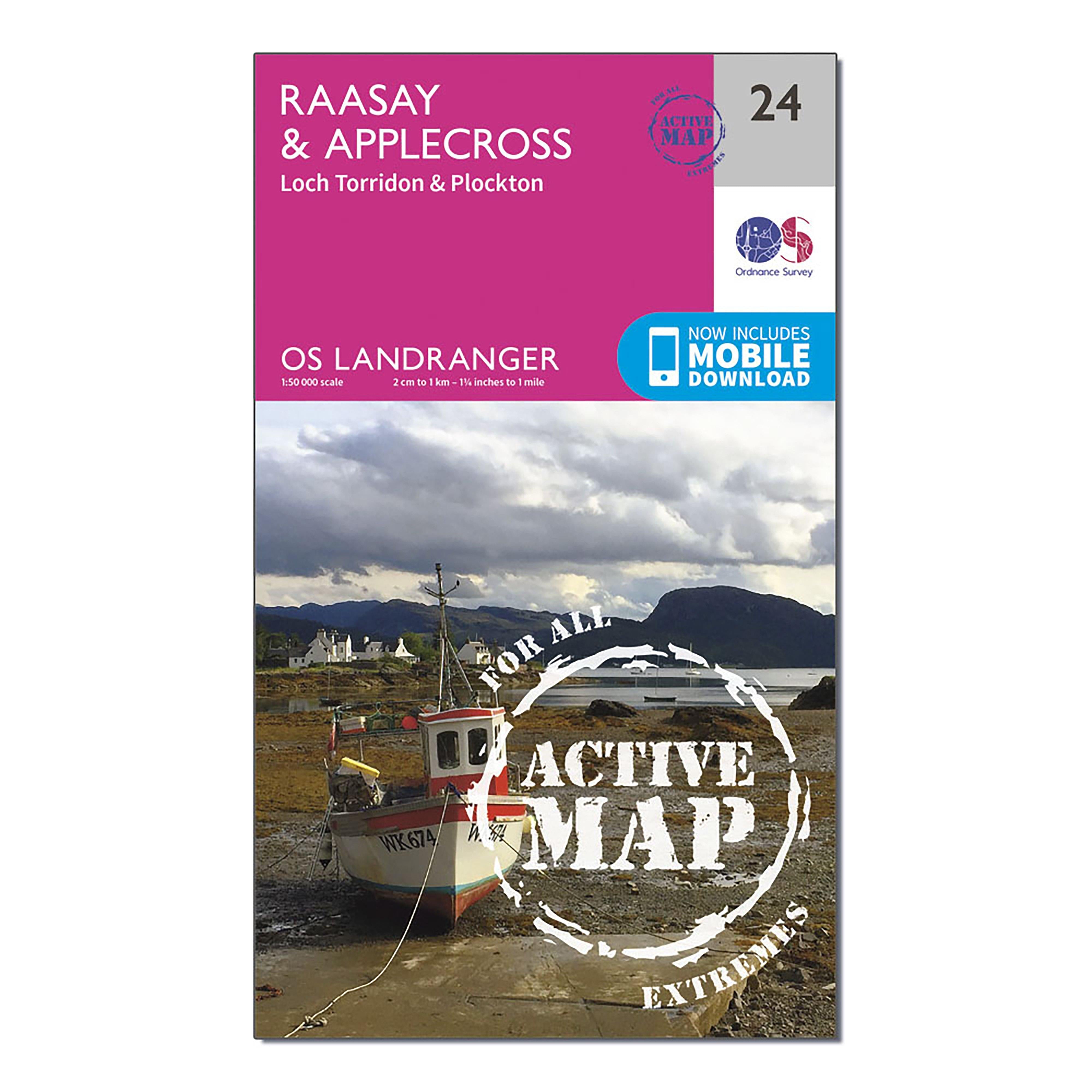 Landranger Active 24 Raasay Applecross Loch Torridon Plockton Map With Digital Version