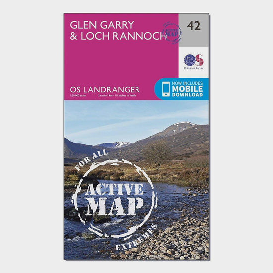 Landranger 42 Glen Garry & Loch Rannoch Map With Digital Version