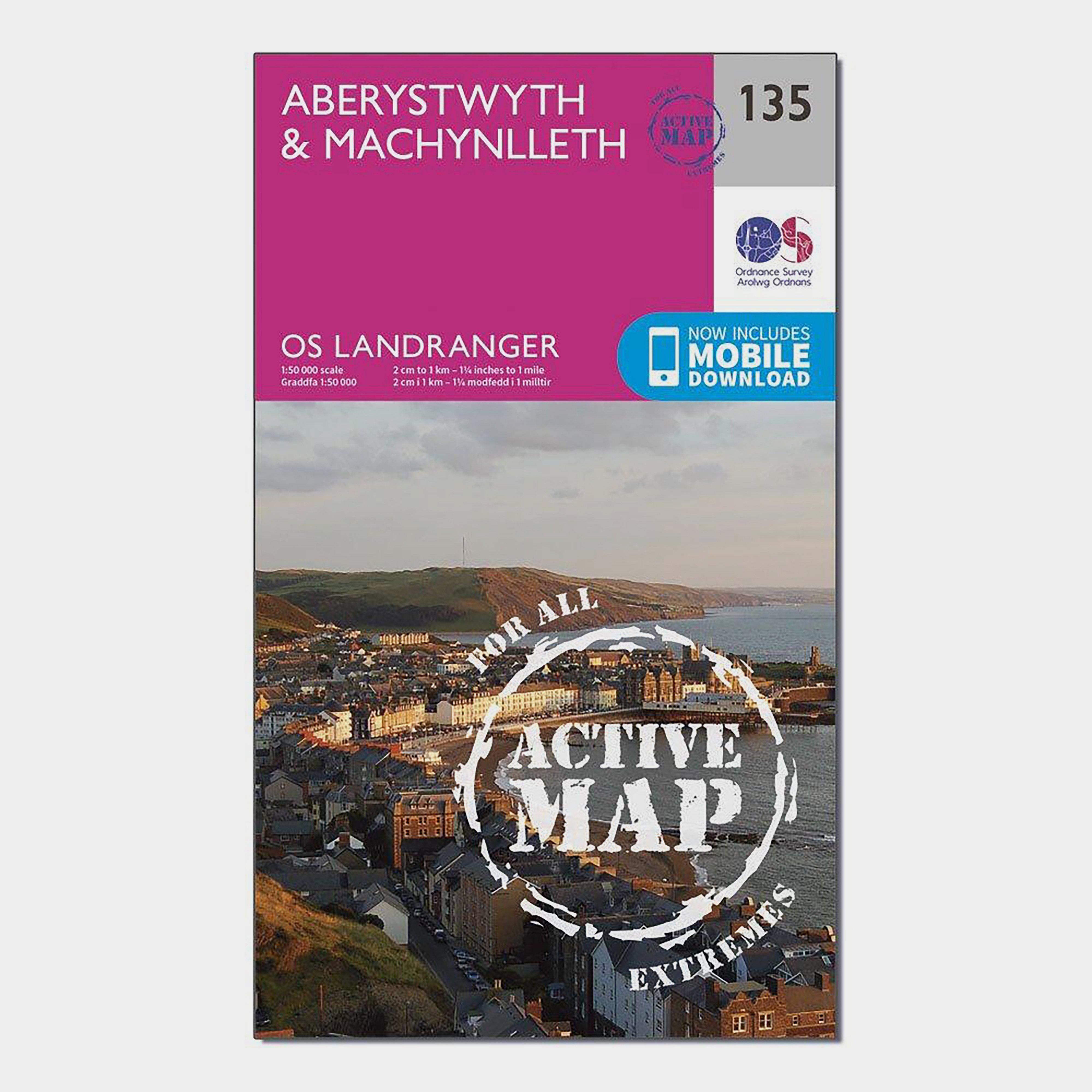 Landranger Active 135 Aberystwyth & Machynlleth Map With Digital Version