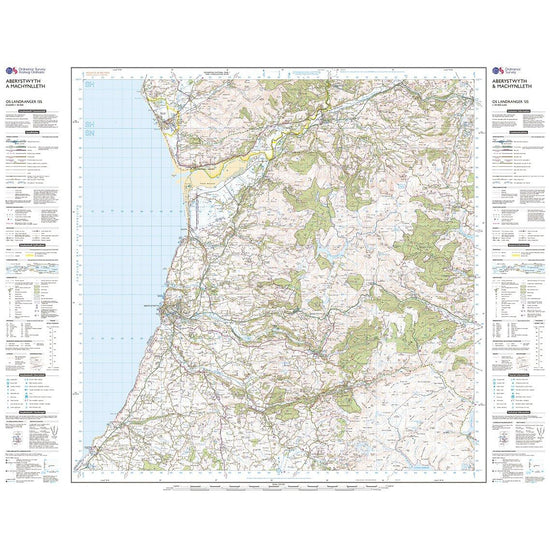 Landranger Active 135 Aberystwyth & Machynlleth Map With Digital Version