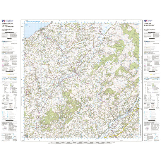 Landranger Active 146 Lampeter Llandovery Map With Digital Version