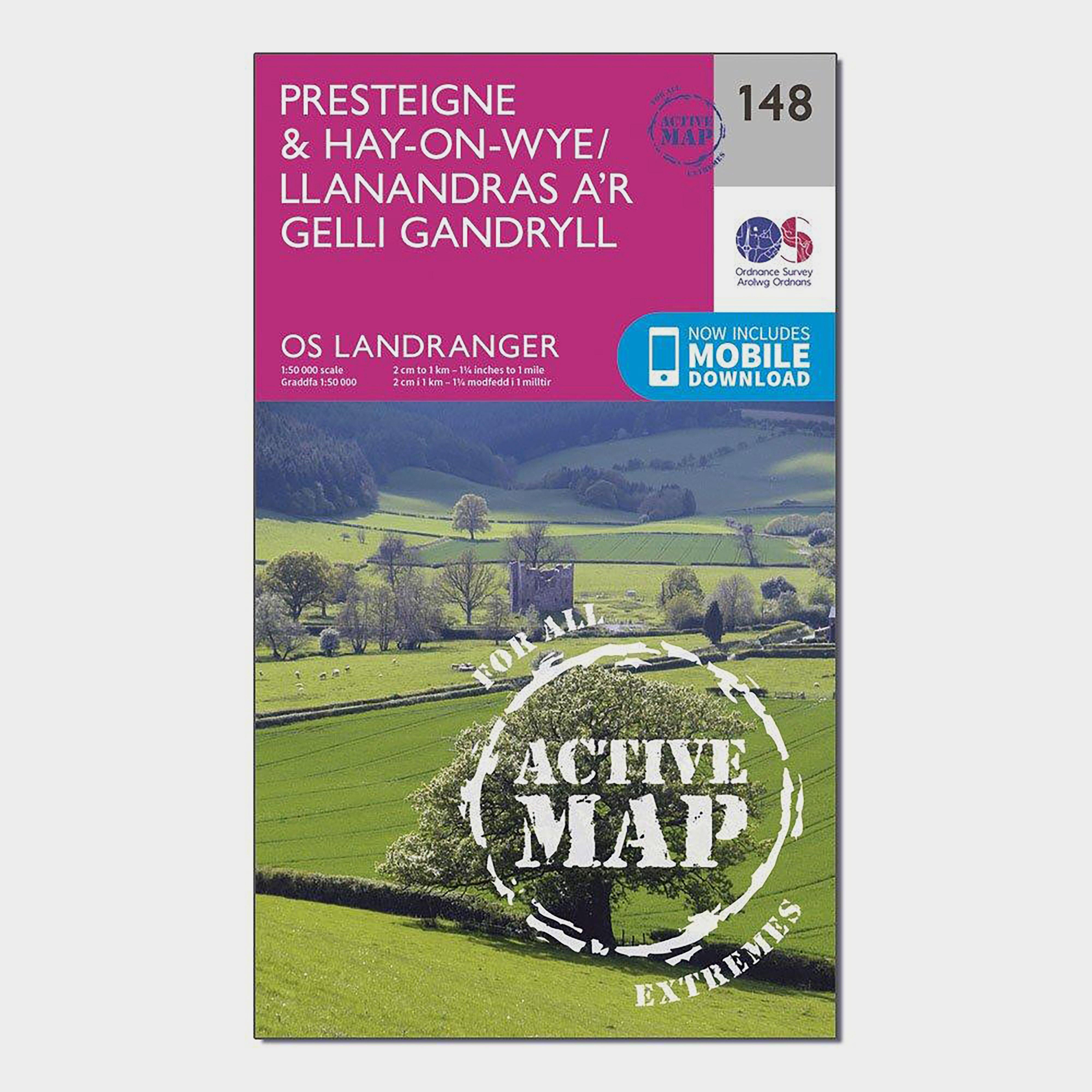 Landranger Active 148 Presteigne & Hay-on-Wye Map With Digital Version