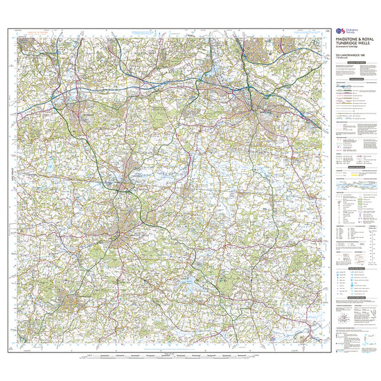 Landranger Active 188 Maidstone & Royal Tunbridge Wells Map With Digital Version