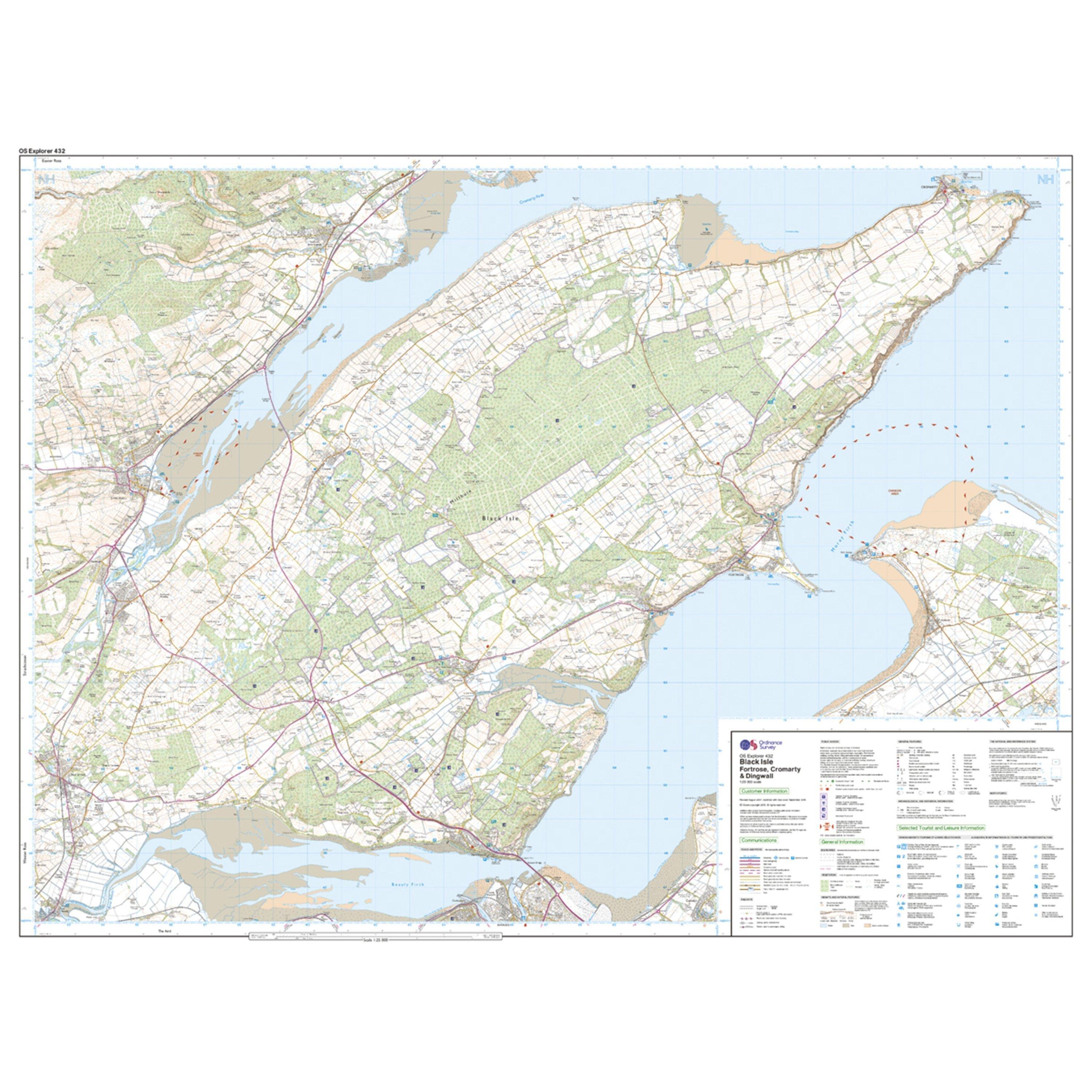 Explorer 432 Black Isle Map With Digital Version