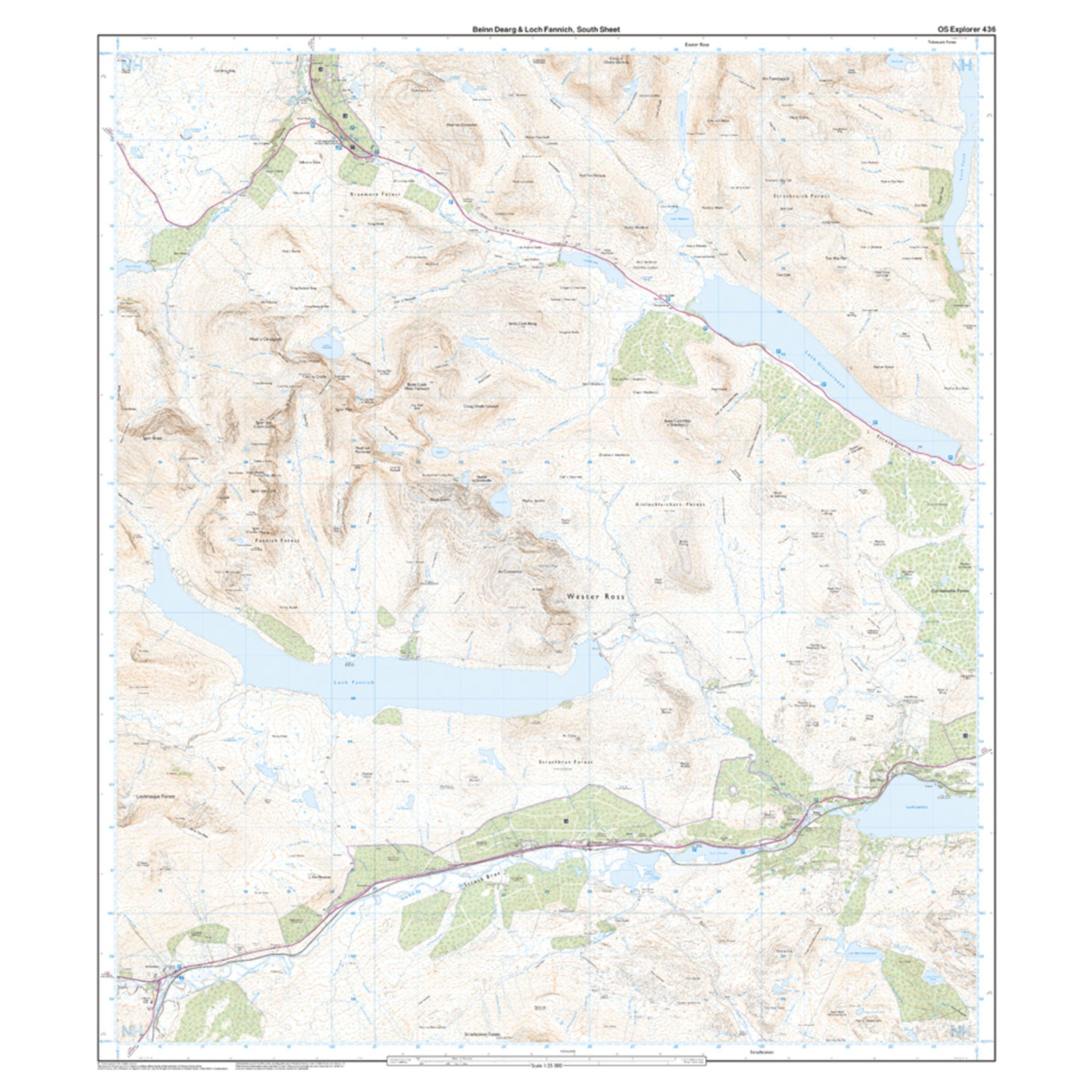 Explorer 436 An Teallach Slioch Map With Digital Version