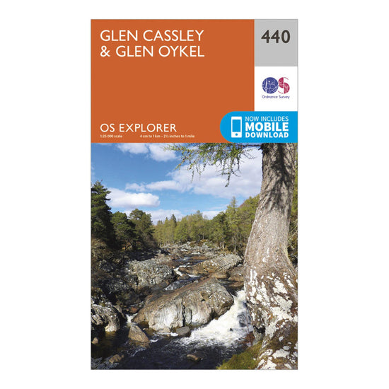 Explorer 440 Glen Cassley Glen Oykel Map With Digital Version
