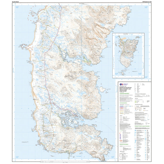 Explorer 453 Benbecula & South Uist Map With Digital Version
