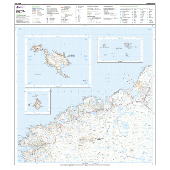 Explorer 460 North Lewis Map With Digital Version