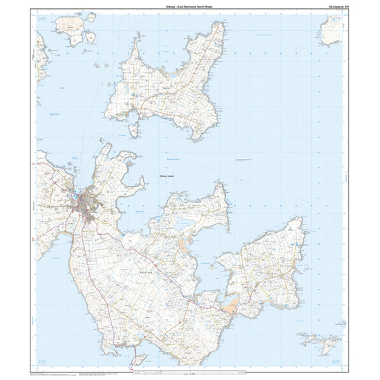 Explorer 461 Orkney East Mainland Map With Digital Version