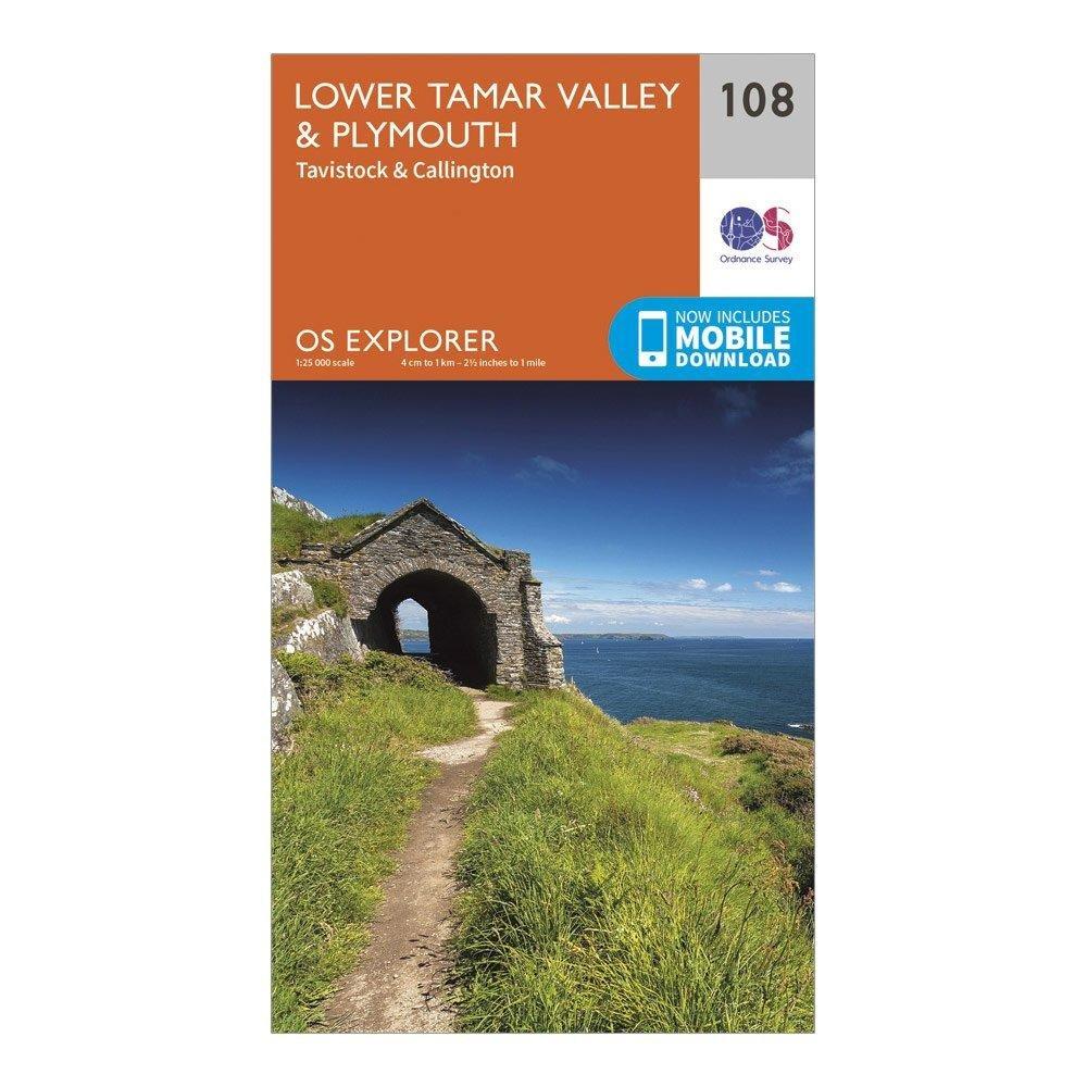 Explorer 108 Lower Tamar Valley Plymouth Map With Digital Version