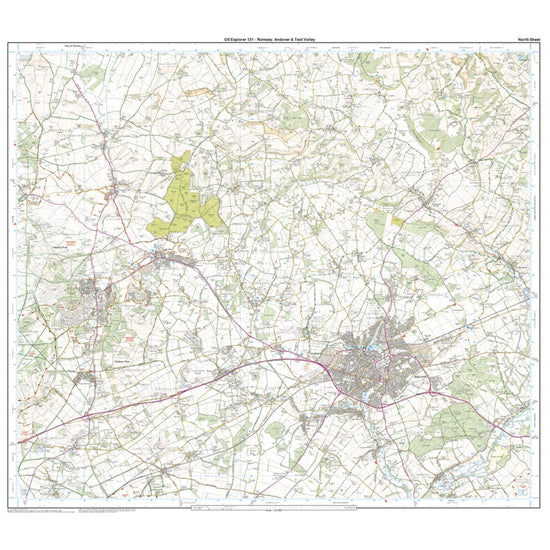 Explorer 131 Romsey, Andover & Test Valley Map With Digital Version