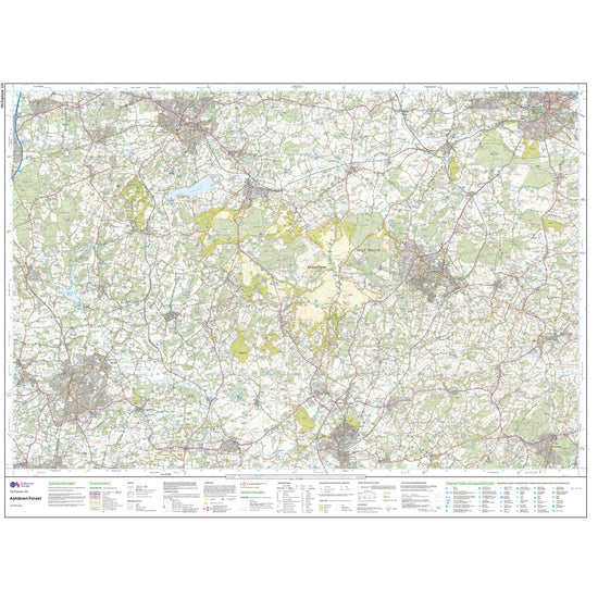 Explorer 135 Ashdown Forest Map With Digital Version