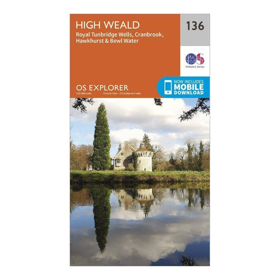 Explorer 136 High Weald Map With Digital Version