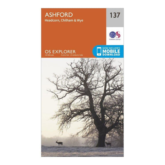 Explorer 137 Ashford Map With Digital Version