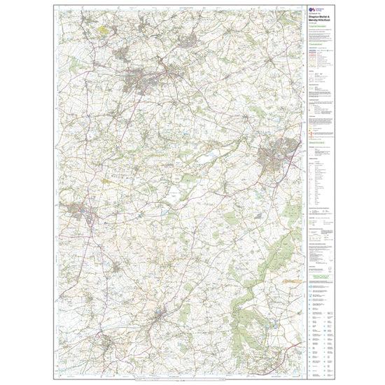 Explorer 142 Shepton Mallet & Mendip Hills East Map With Digital Version