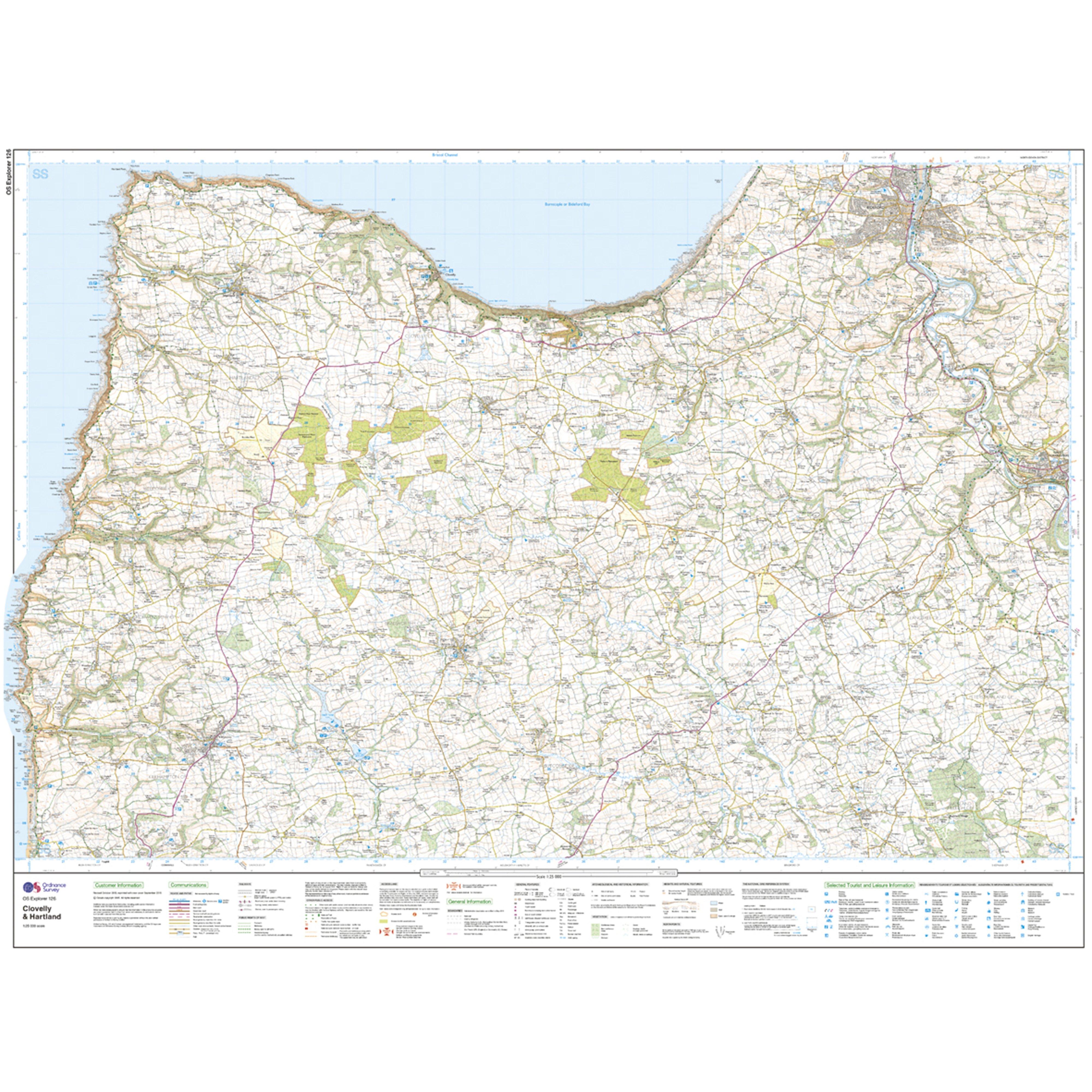 Explorer Active 126 Clovelly & Hartland Map With Digital Version