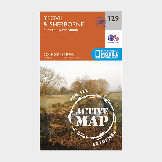 Explorer Active 129 Yeovil Sherbourne Map With Digital Version