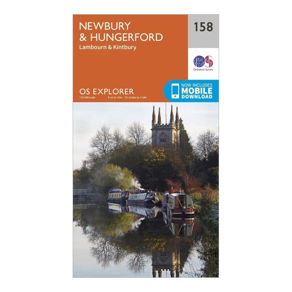 Explorer 158 Newbury & Hungerford Map With Digital Version