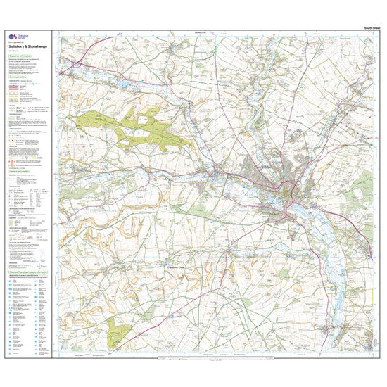 Explorer Active 130 Salisbury & Stonehenge Map With Digital Version