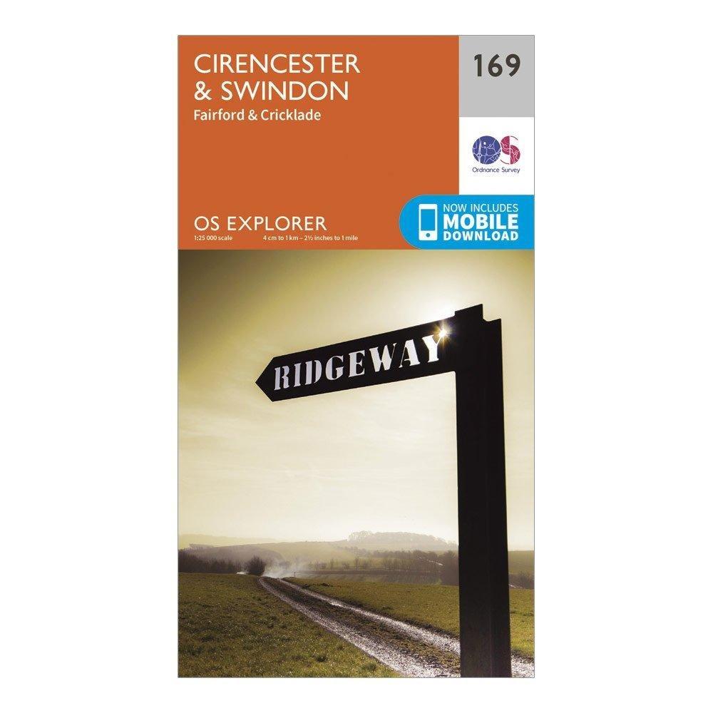 Explorer 169 Cirencester Swindon Map With Digital Version