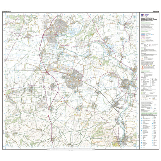 Explorer 170 Abingdon, Wantage & Vale of White Horse Map With Digital Version