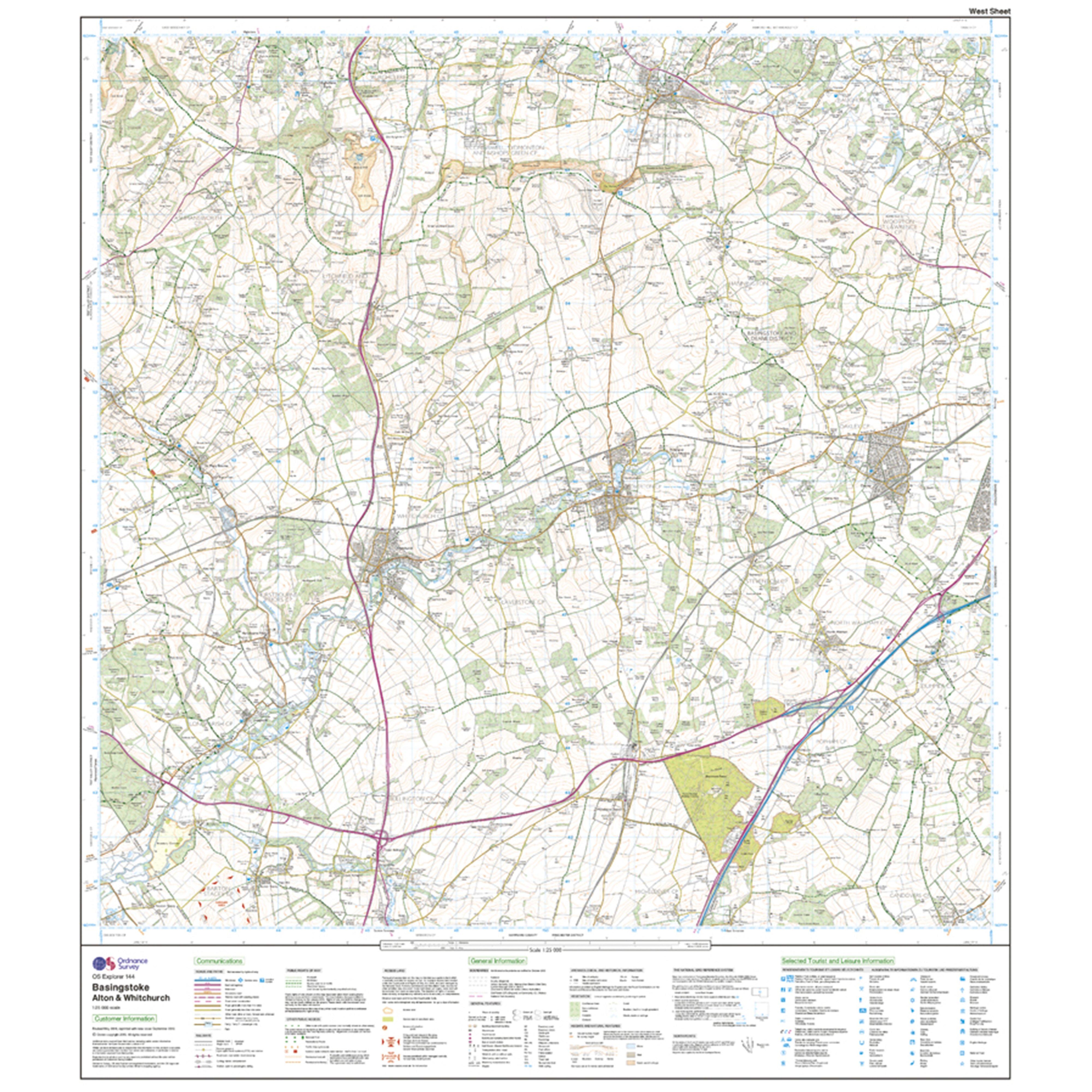 Explorer Active 144 Basingstoke, Alton & Whitchurch Map With Digital Version