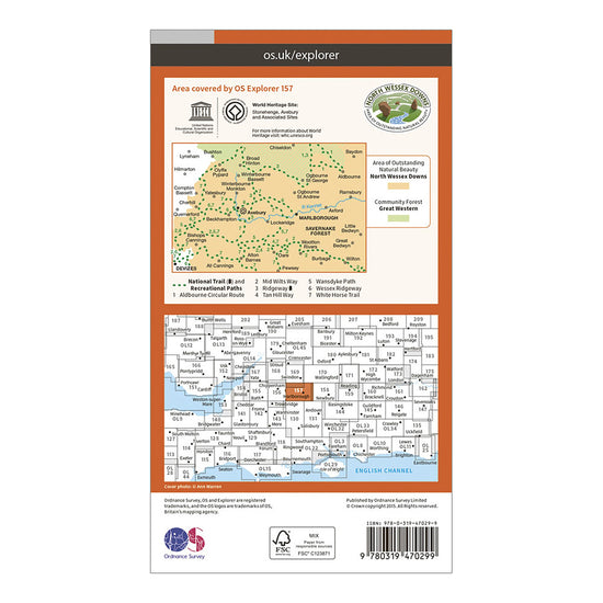 Explorer Active 157 Marlborough & Savernake Forest Map With Digital Version