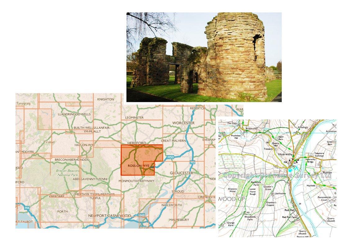 Explorer 189 Hereford & Ross-on-Wye Map With Digital Version