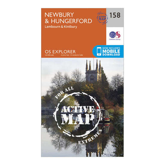 Explorer Active 158 Newbury Hungerford Map With Digital Version