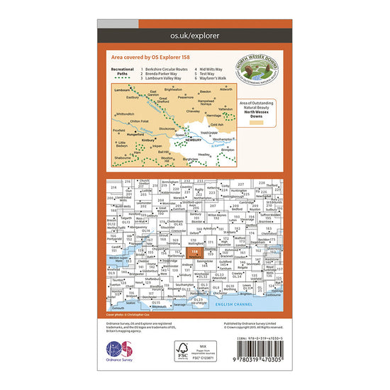 Explorer Active 158 Newbury Hungerford Map With Digital Version