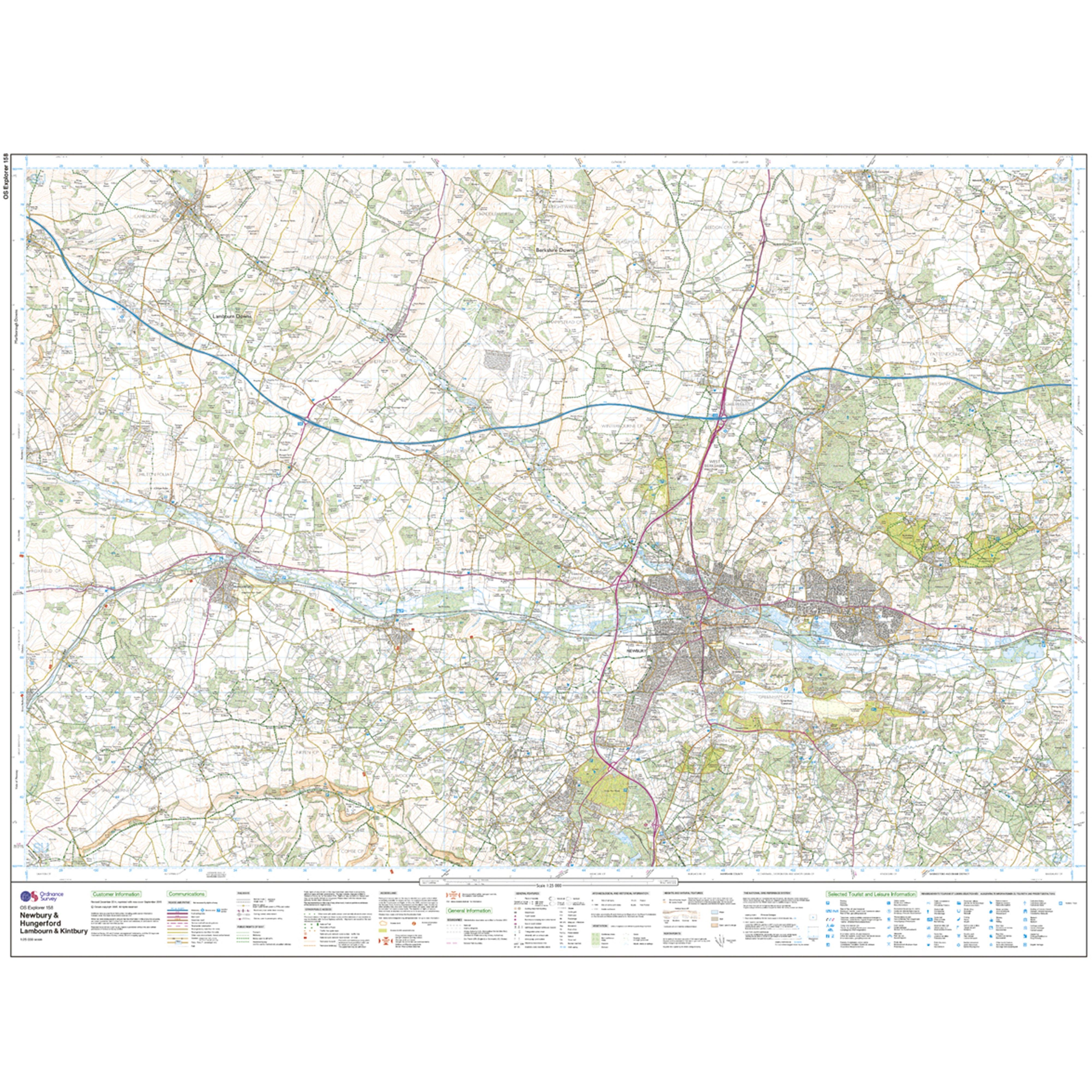 Explorer Active 158 Newbury Hungerford Map With Digital Version